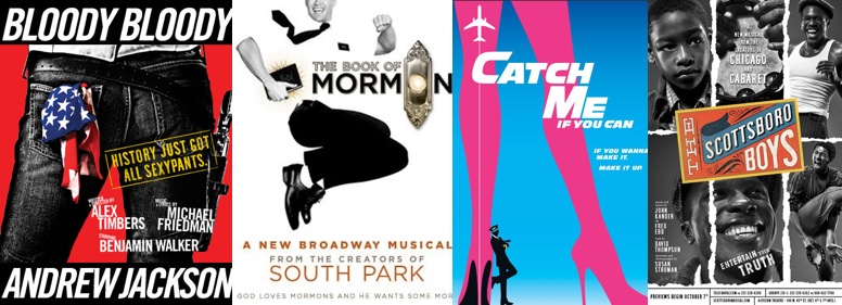 2011 tony award nominee predictions best musical book of mormon catch me if you can bloody andrew jackson scottsboro boys